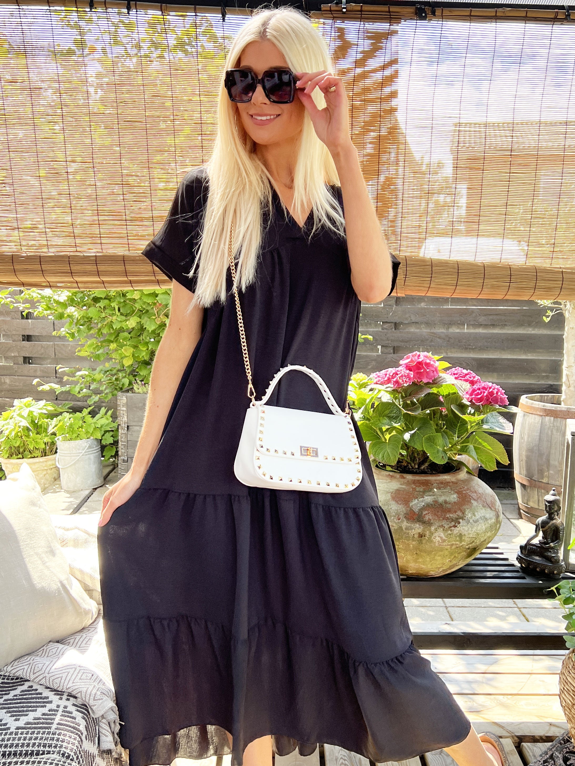 Branka - Lång klänning med v-ringning